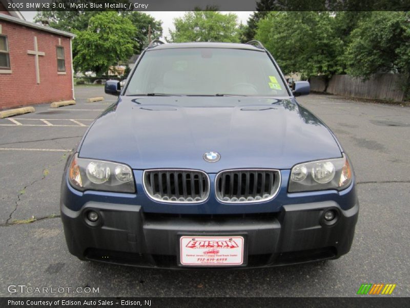 Mystic Blue Metallic / Grey 2005 BMW X3 3.0i