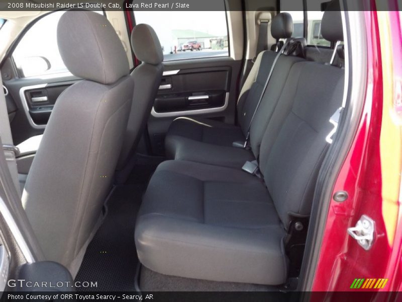 Lava Red Pearl / Slate 2008 Mitsubishi Raider LS Double Cab