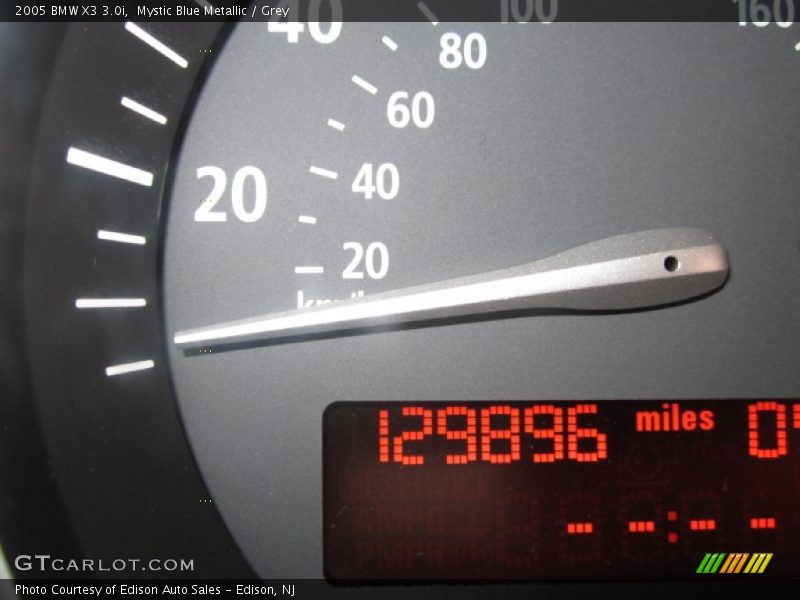 Mystic Blue Metallic / Grey 2005 BMW X3 3.0i