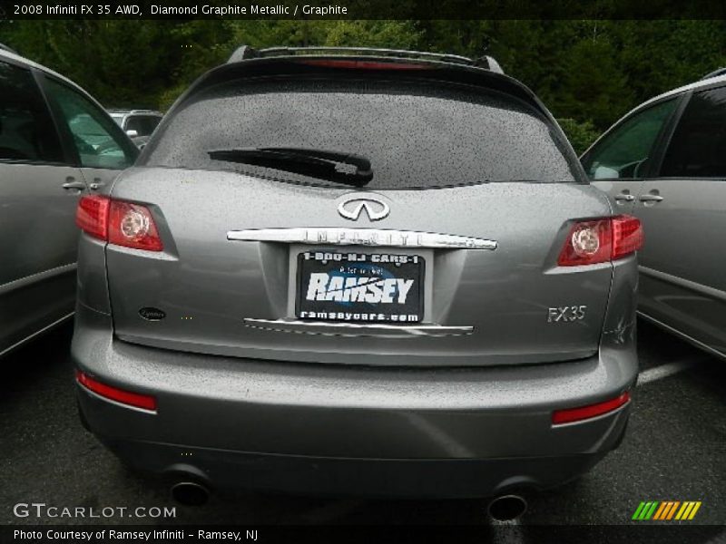 Diamond Graphite Metallic / Graphite 2008 Infiniti FX 35 AWD