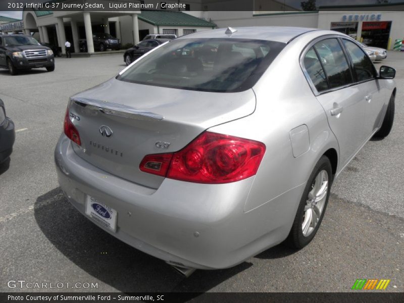 Liquid Platinum / Graphite 2012 Infiniti G 37 Journey Sedan