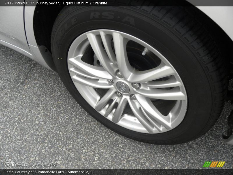 Liquid Platinum / Graphite 2012 Infiniti G 37 Journey Sedan