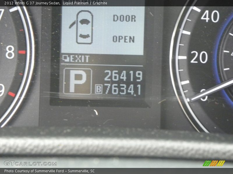 Liquid Platinum / Graphite 2012 Infiniti G 37 Journey Sedan