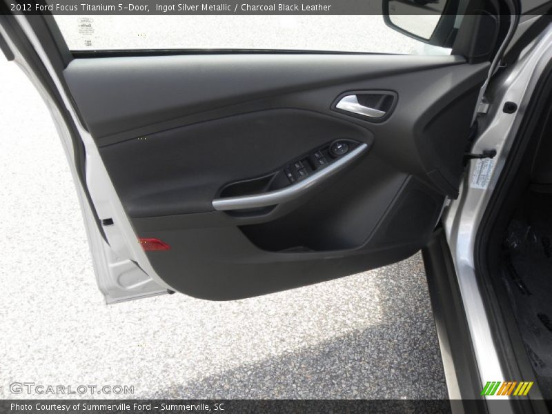 Ingot Silver Metallic / Charcoal Black Leather 2012 Ford Focus Titanium 5-Door