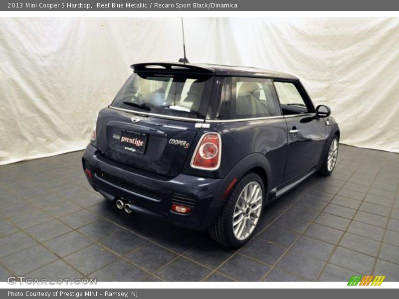 Reef Blue Metallic / Recaro Sport Black/Dinamica 2013 Mini Cooper S Hardtop