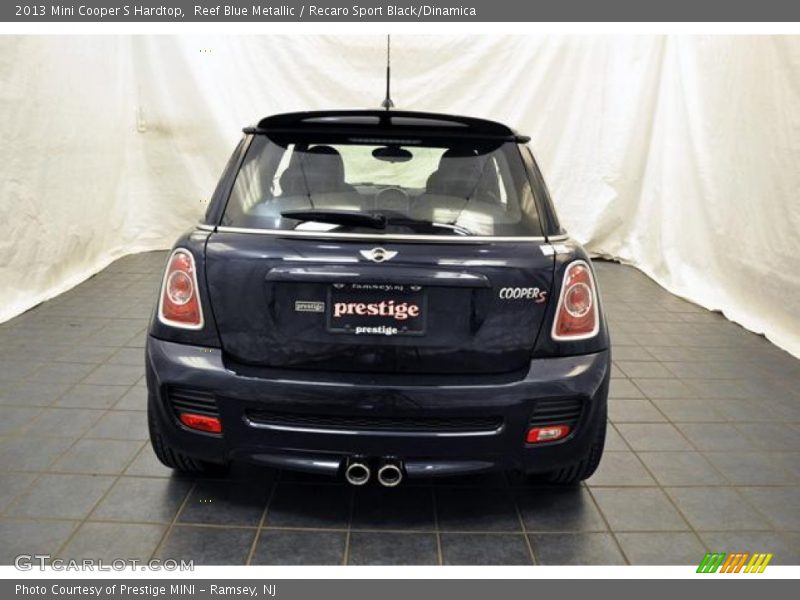 Reef Blue Metallic / Recaro Sport Black/Dinamica 2013 Mini Cooper S Hardtop