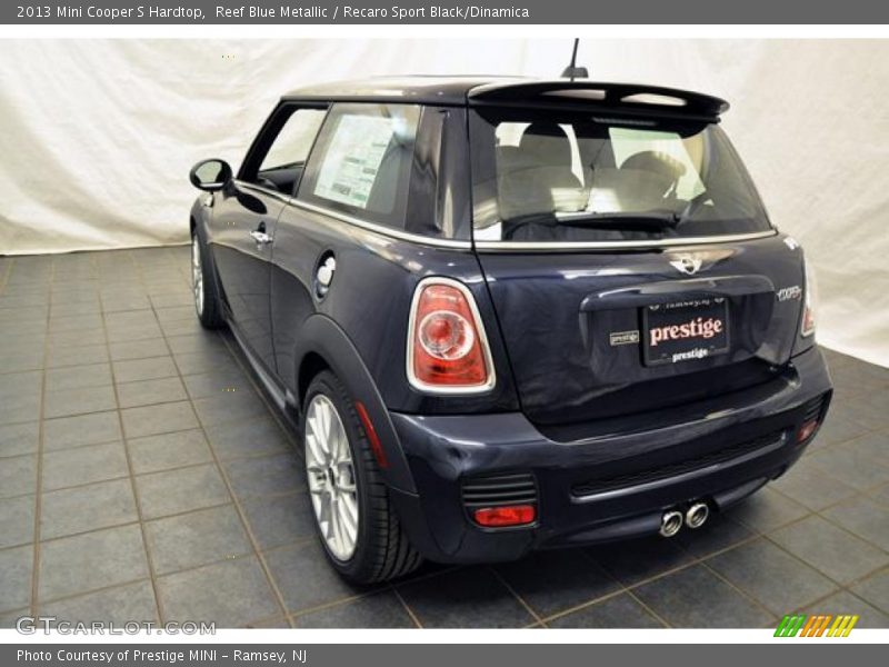 Reef Blue Metallic / Recaro Sport Black/Dinamica 2013 Mini Cooper S Hardtop