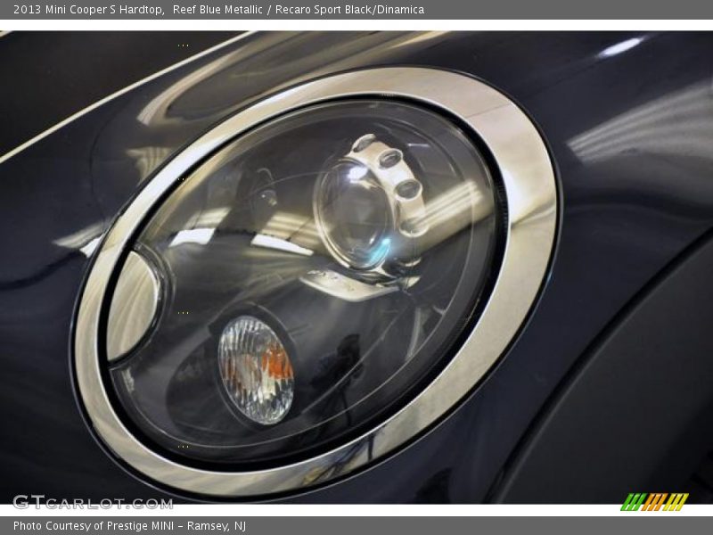 Reef Blue Metallic / Recaro Sport Black/Dinamica 2013 Mini Cooper S Hardtop