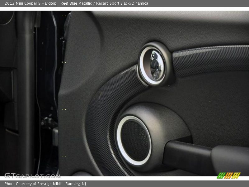 Reef Blue Metallic / Recaro Sport Black/Dinamica 2013 Mini Cooper S Hardtop