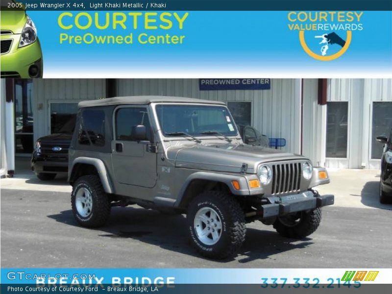 Light Khaki Metallic / Khaki 2005 Jeep Wrangler X 4x4