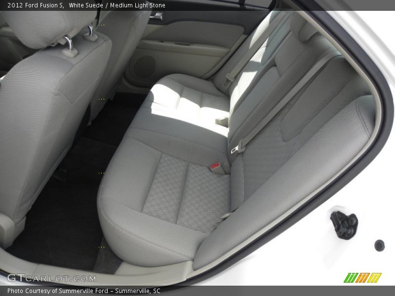 White Suede / Medium Light Stone 2012 Ford Fusion S