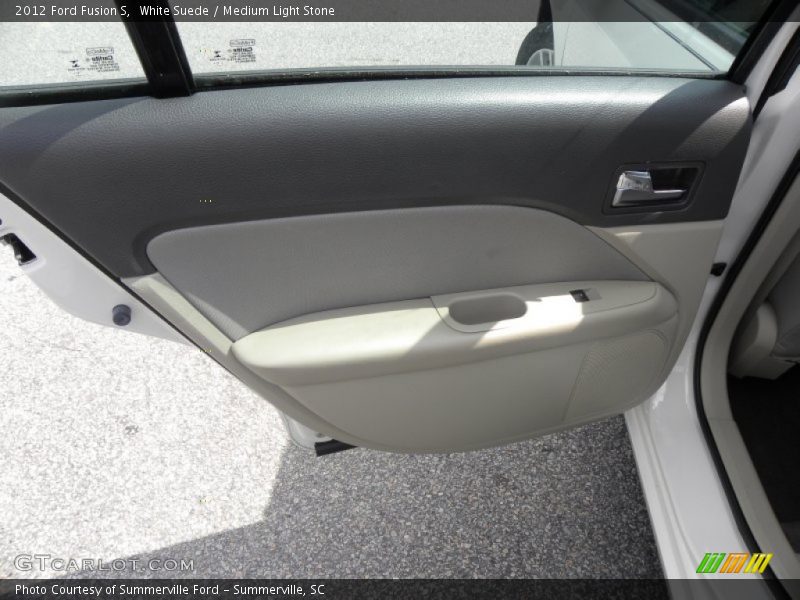 White Suede / Medium Light Stone 2012 Ford Fusion S