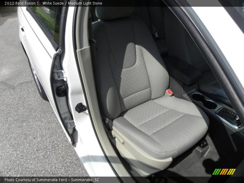 White Suede / Medium Light Stone 2012 Ford Fusion S