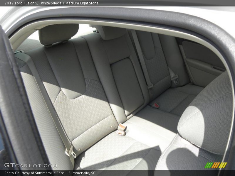 White Suede / Medium Light Stone 2012 Ford Fusion S