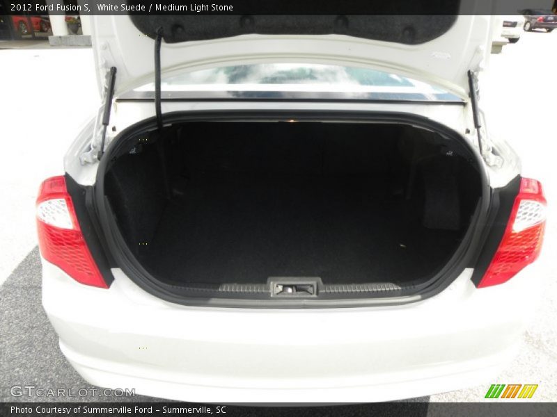 White Suede / Medium Light Stone 2012 Ford Fusion S
