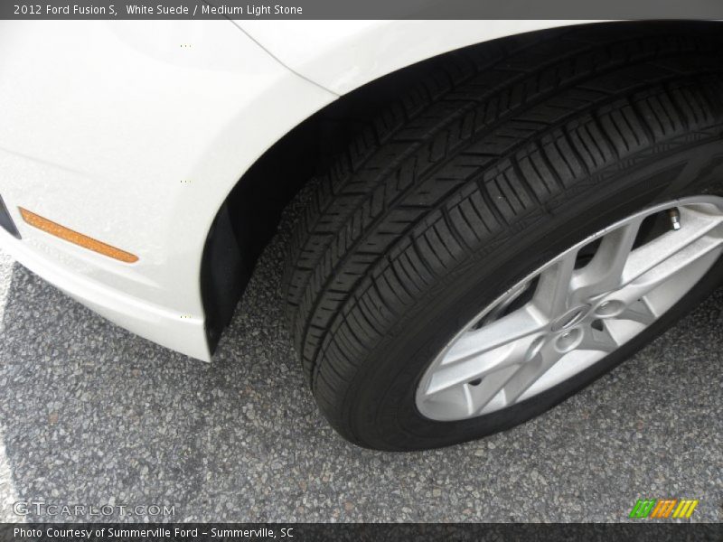 White Suede / Medium Light Stone 2012 Ford Fusion S