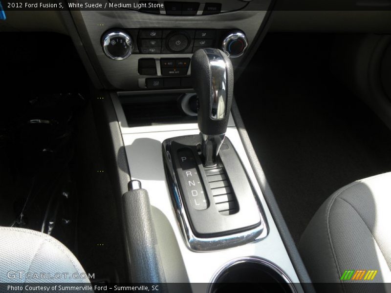 White Suede / Medium Light Stone 2012 Ford Fusion S