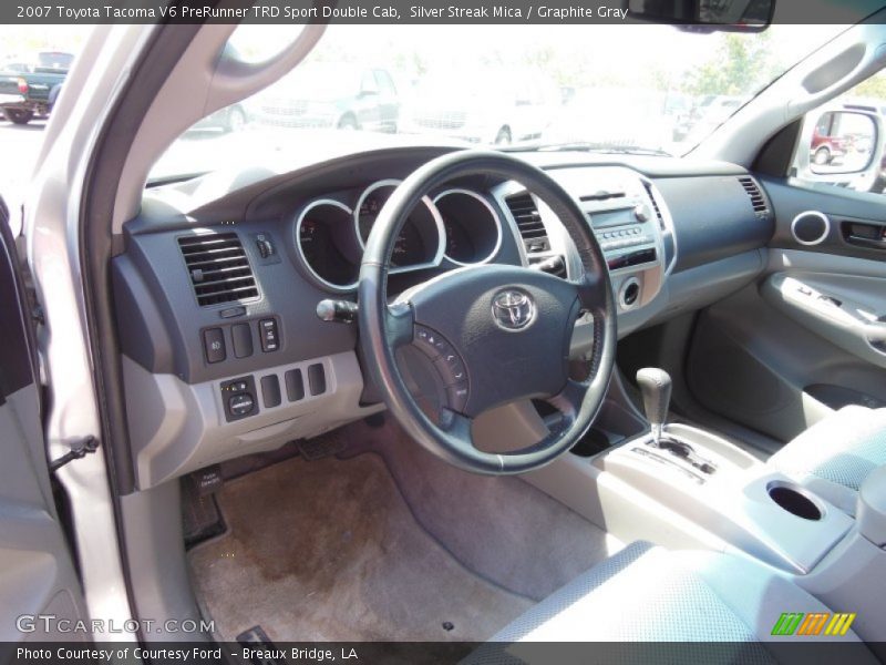 Silver Streak Mica / Graphite Gray 2007 Toyota Tacoma V6 PreRunner TRD Sport Double Cab