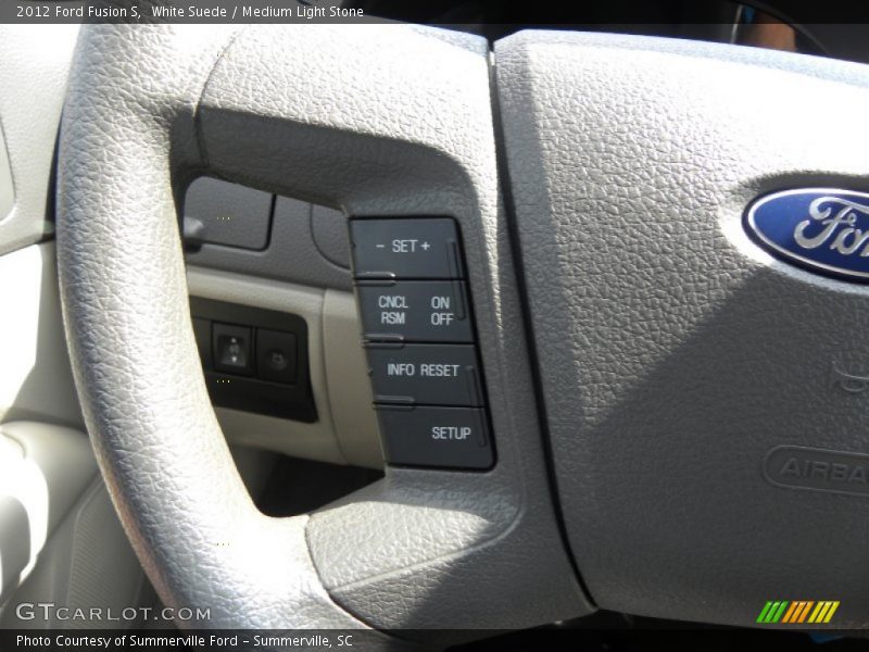 White Suede / Medium Light Stone 2012 Ford Fusion S