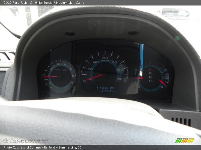White Suede / Medium Light Stone 2012 Ford Fusion S