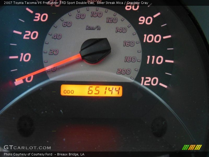 Silver Streak Mica / Graphite Gray 2007 Toyota Tacoma V6 PreRunner TRD Sport Double Cab