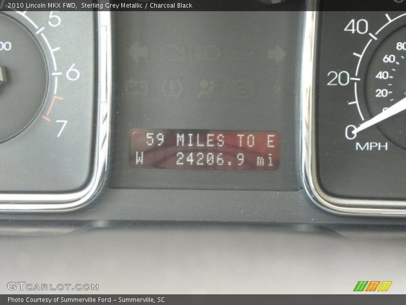 Sterling Grey Metallic / Charcoal Black 2010 Lincoln MKX FWD