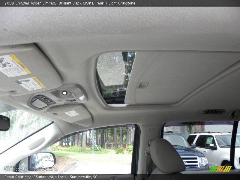 Brilliant Black Crystal Pearl / Light Graystone 2009 Chrysler Aspen Limited