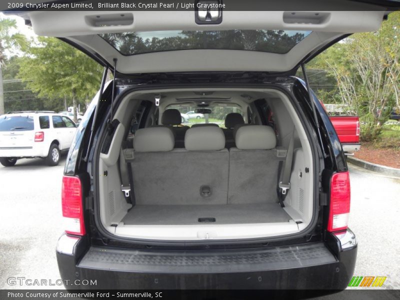 Brilliant Black Crystal Pearl / Light Graystone 2009 Chrysler Aspen Limited