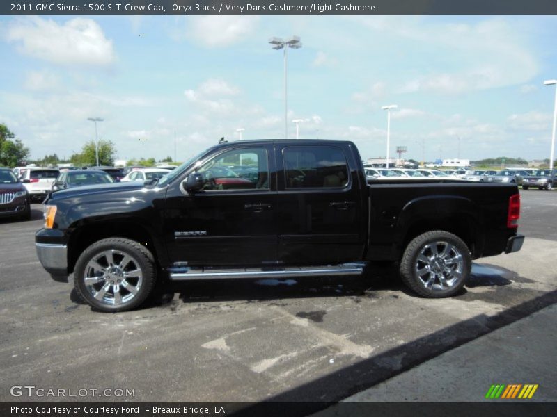 Onyx Black / Very Dark Cashmere/Light Cashmere 2011 GMC Sierra 1500 SLT Crew Cab