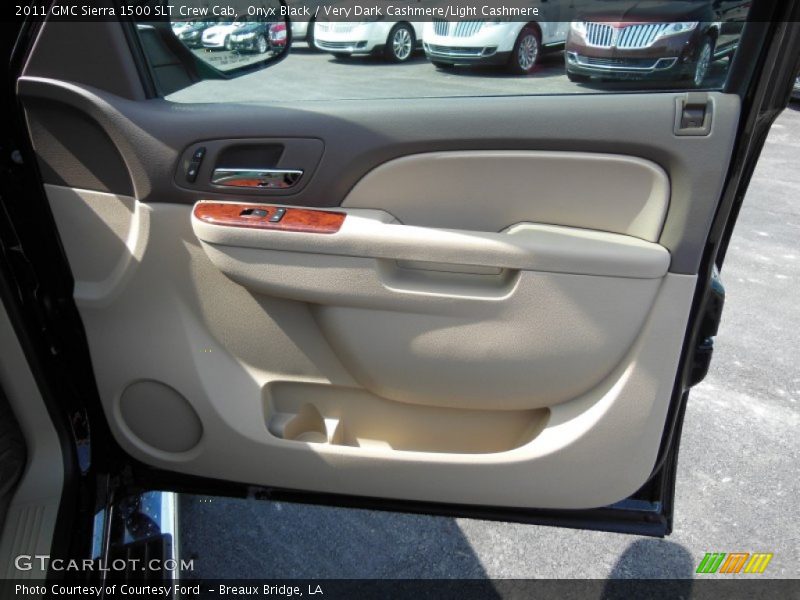 Onyx Black / Very Dark Cashmere/Light Cashmere 2011 GMC Sierra 1500 SLT Crew Cab