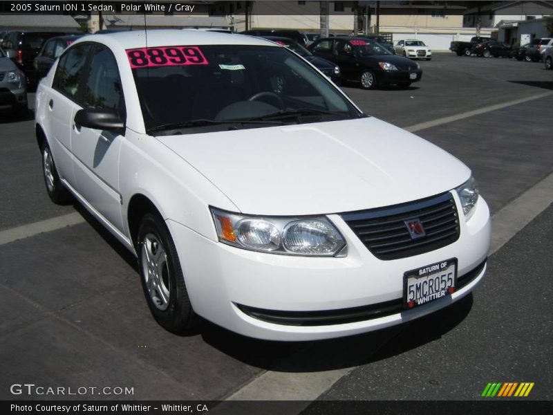 Polar White / Gray 2005 Saturn ION 1 Sedan