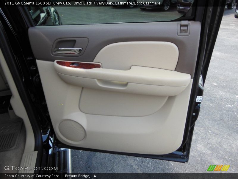 Onyx Black / Very Dark Cashmere/Light Cashmere 2011 GMC Sierra 1500 SLT Crew Cab