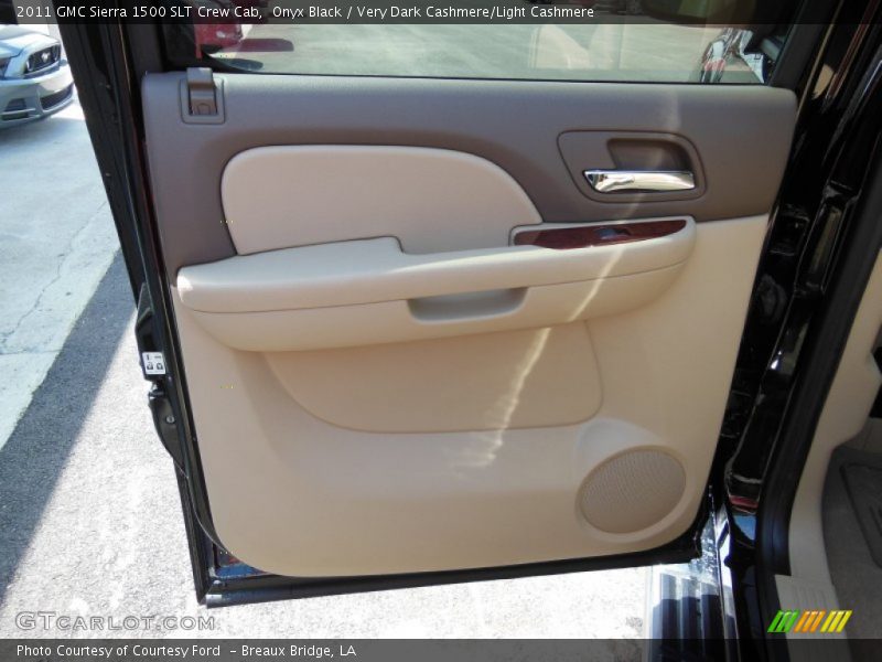 Onyx Black / Very Dark Cashmere/Light Cashmere 2011 GMC Sierra 1500 SLT Crew Cab