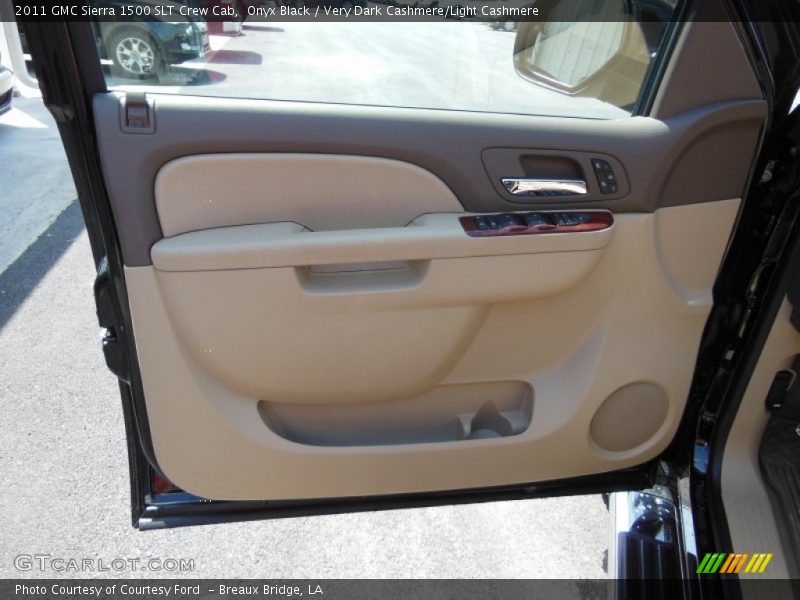 Onyx Black / Very Dark Cashmere/Light Cashmere 2011 GMC Sierra 1500 SLT Crew Cab