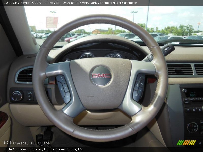 Onyx Black / Very Dark Cashmere/Light Cashmere 2011 GMC Sierra 1500 SLT Crew Cab