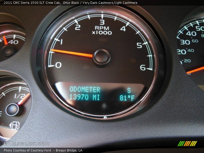 Onyx Black / Very Dark Cashmere/Light Cashmere 2011 GMC Sierra 1500 SLT Crew Cab