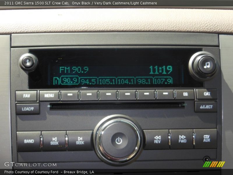 Onyx Black / Very Dark Cashmere/Light Cashmere 2011 GMC Sierra 1500 SLT Crew Cab