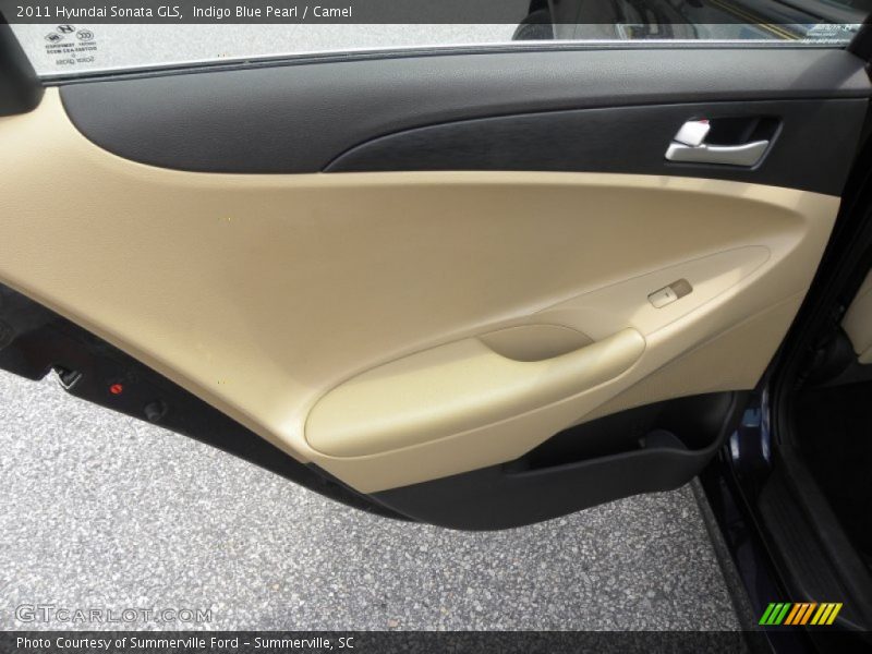 Indigo Blue Pearl / Camel 2011 Hyundai Sonata GLS