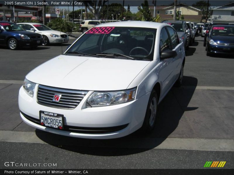 Polar White / Gray 2005 Saturn ION 1 Sedan