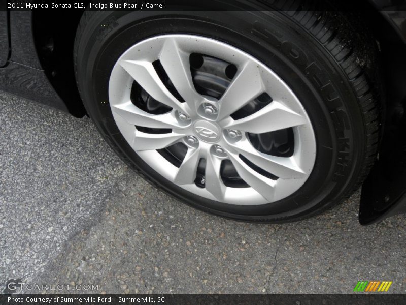 Indigo Blue Pearl / Camel 2011 Hyundai Sonata GLS