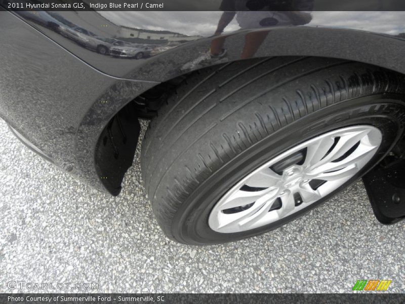 Indigo Blue Pearl / Camel 2011 Hyundai Sonata GLS