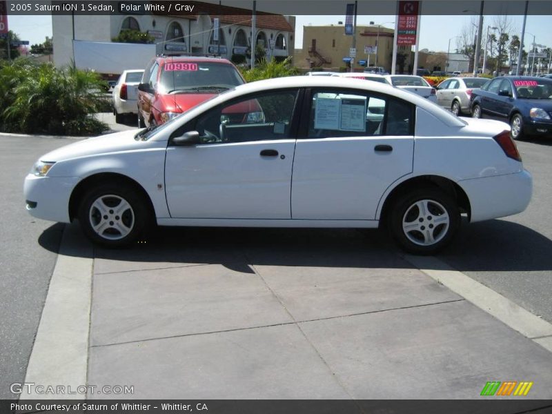 Polar White / Gray 2005 Saturn ION 1 Sedan