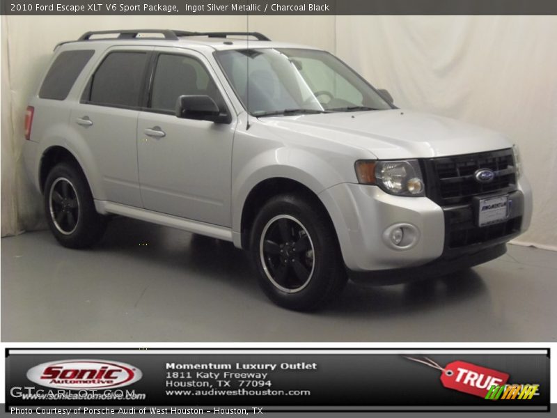 Ingot Silver Metallic / Charcoal Black 2010 Ford Escape XLT V6 Sport Package