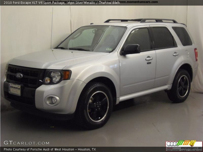 Ingot Silver Metallic / Charcoal Black 2010 Ford Escape XLT V6 Sport Package