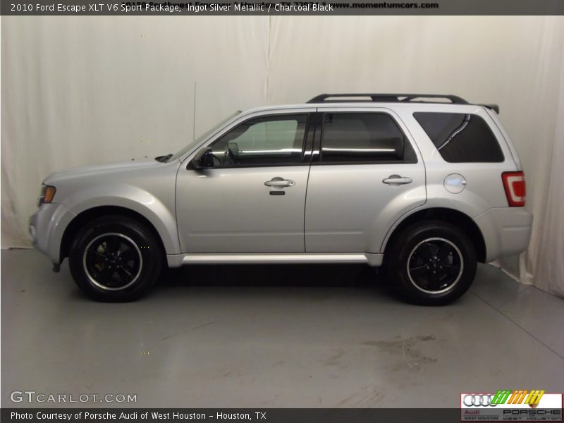 Ingot Silver Metallic / Charcoal Black 2010 Ford Escape XLT V6 Sport Package