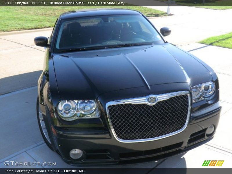 Brilliant Black Crystal Pearl / Dark Slate Gray 2010 Chrysler 300 SRT8