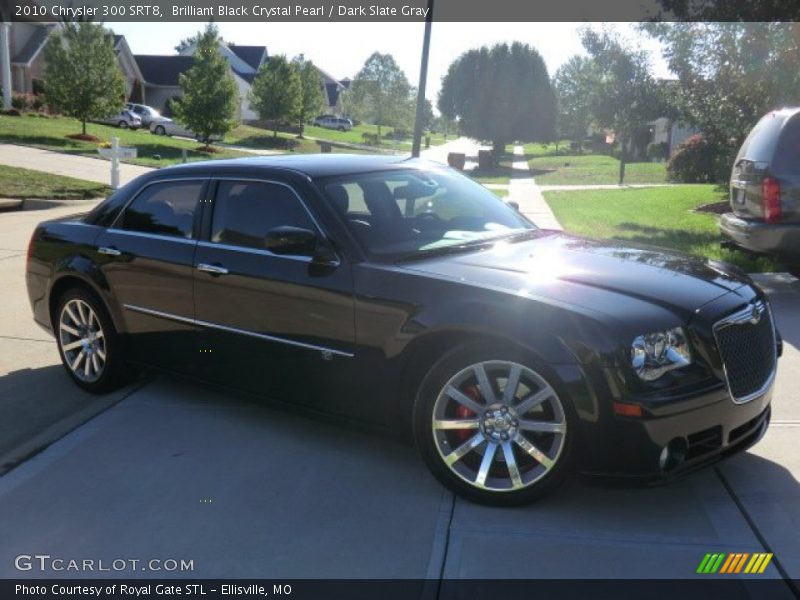 Brilliant Black Crystal Pearl / Dark Slate Gray 2010 Chrysler 300 SRT8