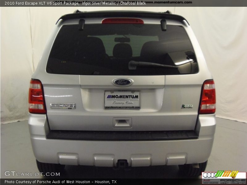Ingot Silver Metallic / Charcoal Black 2010 Ford Escape XLT V6 Sport Package