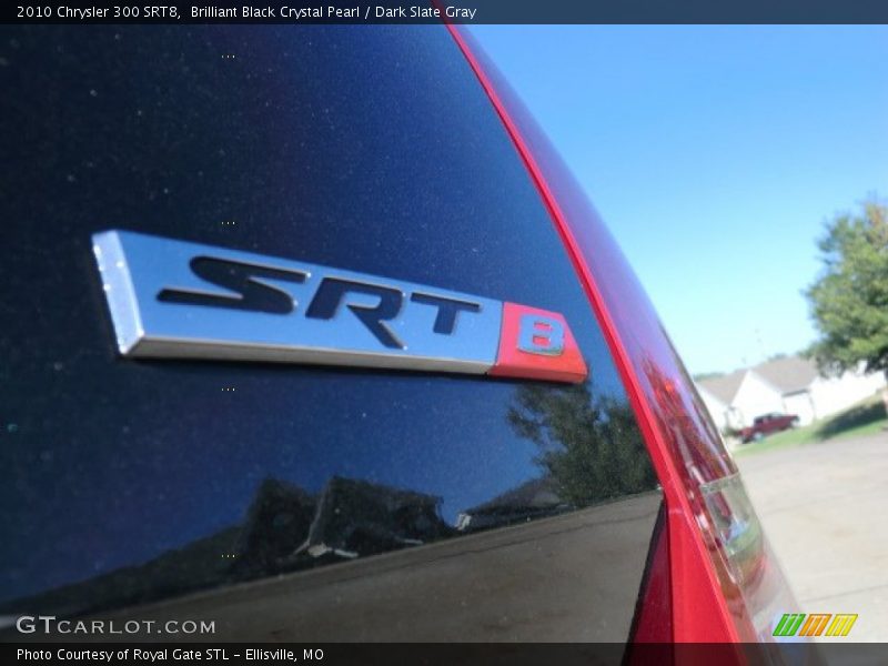 Brilliant Black Crystal Pearl / Dark Slate Gray 2010 Chrysler 300 SRT8