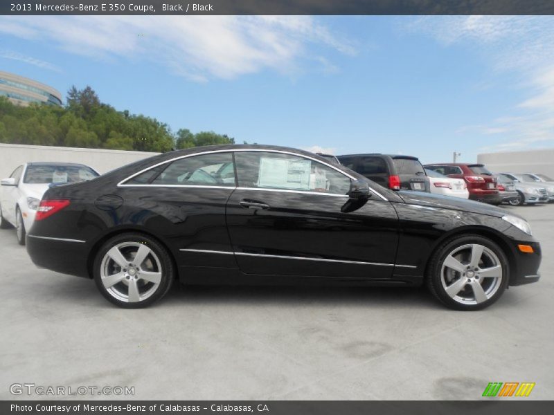 Black / Black 2013 Mercedes-Benz E 350 Coupe